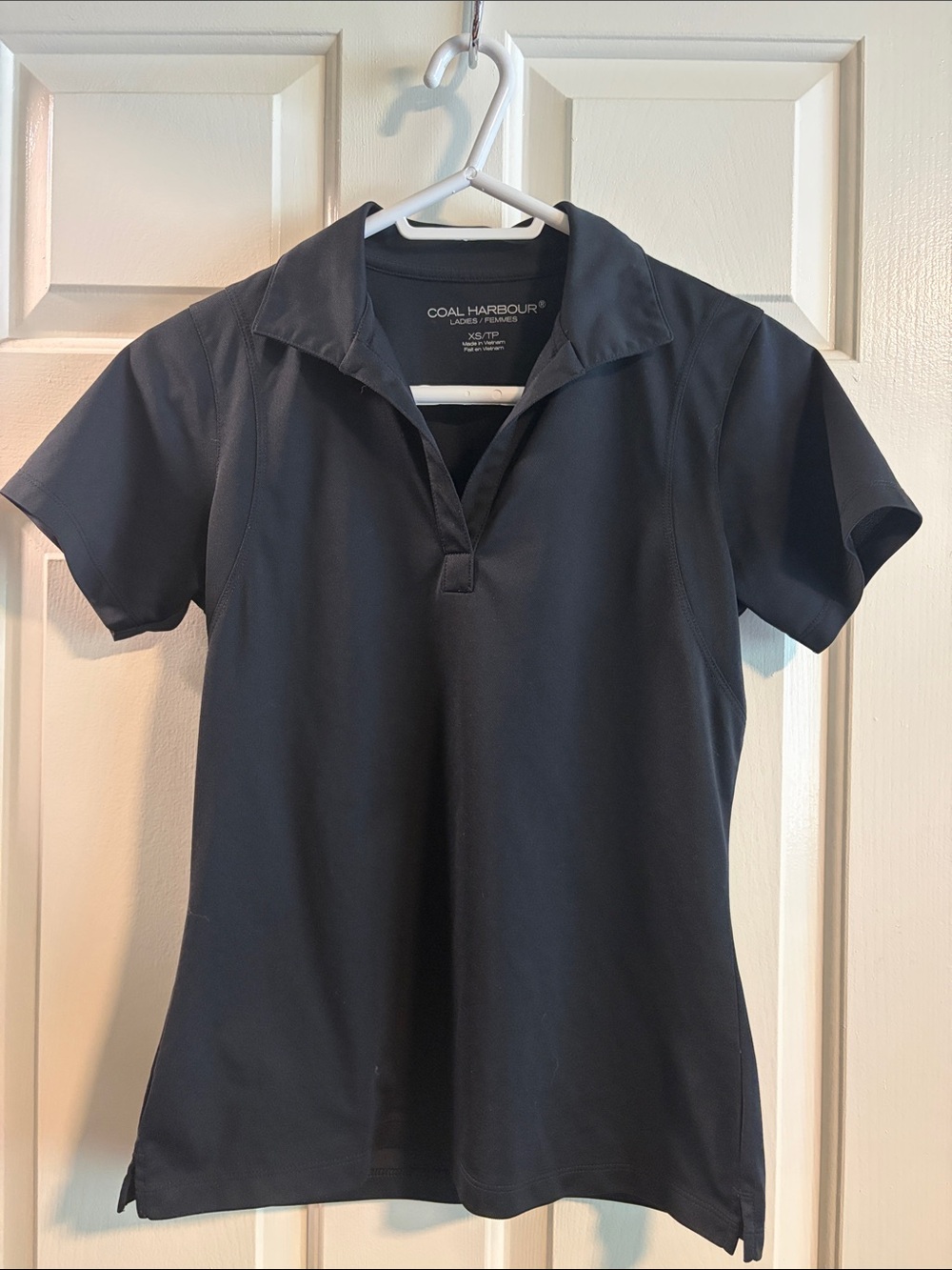 COAL HARBOUR Women's Black Polo Top